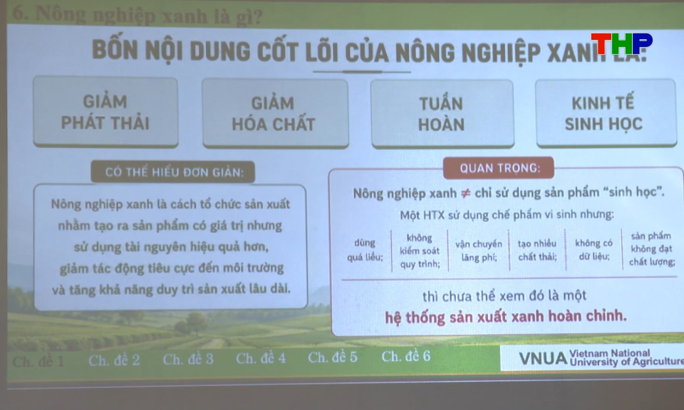 Ứng dụng c&ocirc;ng nghệ vi sinh trong sản xuất xanh
