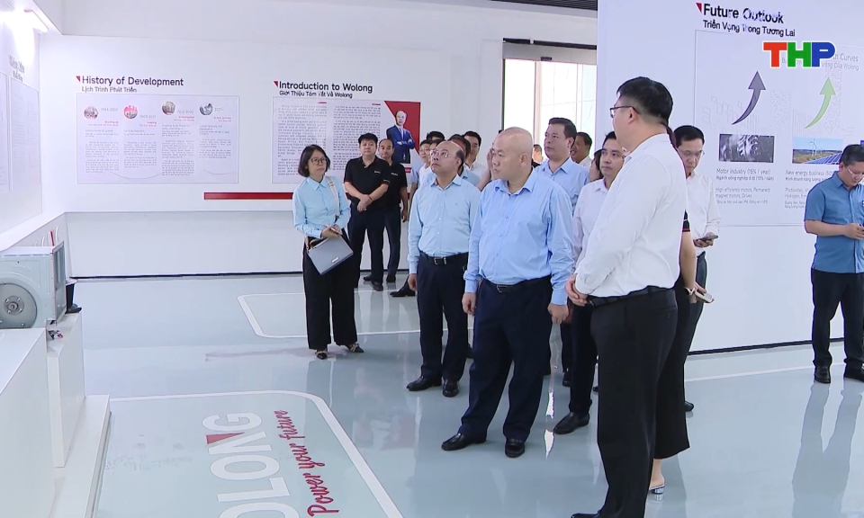 Chủ tịch UBND th&agrave;nh phố thăm, l&agrave;m việc với doanh nghiệp trong Khu c&ocirc;ng nghiệp An Dương