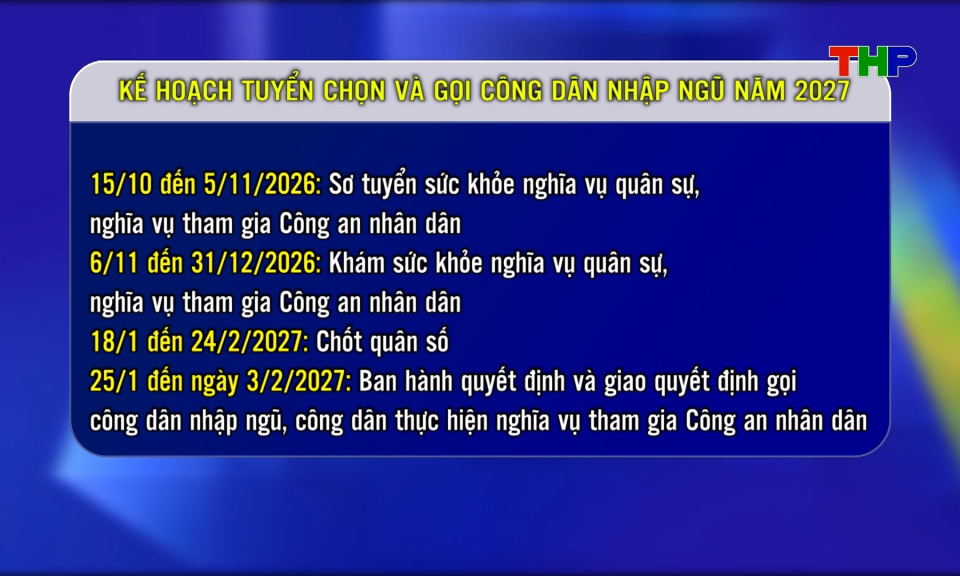 Hải Phòng ban hành kế hoạch tuyển chọn và gọi công dân nhập ngũ năm 2027