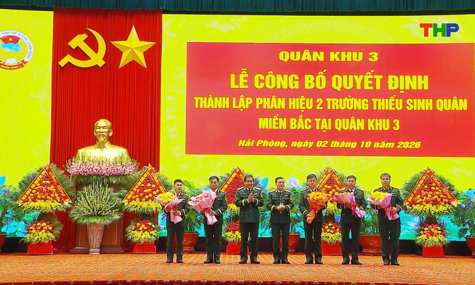 Thành lập Phân hiệu 2 Trường Thiếu sinh quân miền Bắc tại Quân khu 3